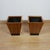Art Deco Walnut Paper Bins, 1930s, Set of 2 For Sale - Image 3 of 5