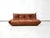 French Togo Three-Seater Sofa in Cognac Cow Leather by Michel Ducaroy for Ligne Roset For Sale - Image 6 of 15
