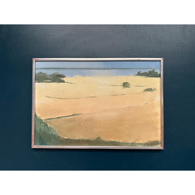 Rolf Nordengren, Västra Piren, Hven, 1980, Oil on Canvas, Framed For Sale - Image 8 of 14