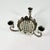 Silver Mid-Century Chinoiserie Hollywood Regency Lotus Flora Centerpiece Vase With Three Candleholders For Sale - Image 8 of 12
