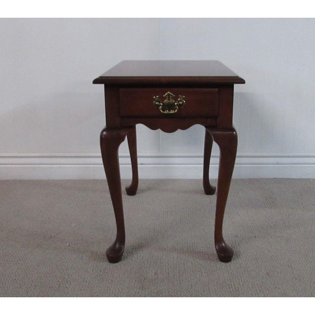 Pennsylvania House Cherry Queen Anne End Table 1 Drawer (a) Chairish