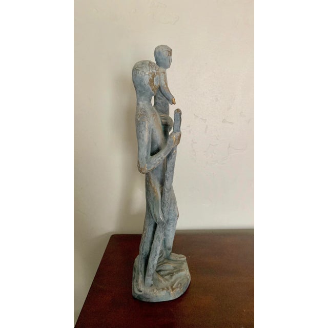 1967 Goebel Germany Modern Gilt Gray Porcelain Figure For Sale - Image 4 of 7