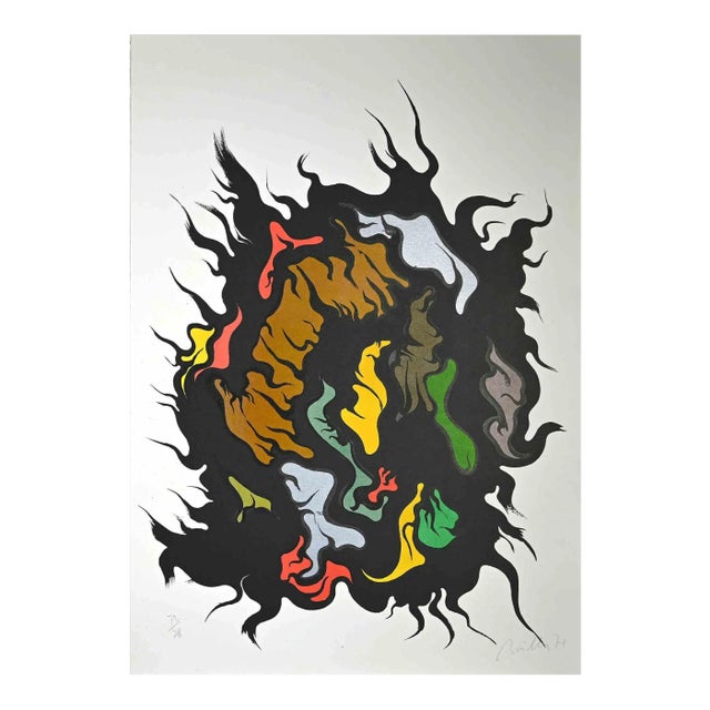 Luigi Boille, Composition, Screen Print, 1971 For Sale
