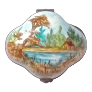 Vintage Cottage in the Woods Limoges Box