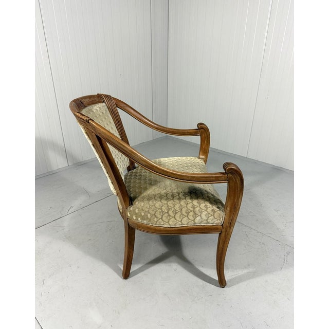 Antique Armchair in Velour, 1900s For Sale - Image 3 of 18