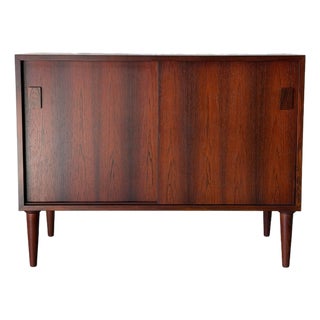 Viby J Rosewood Sliding Door Credenza Sideboard Danish Control Mid-Century Modern 1960s For Sale