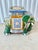 Fabulous vintage elephant garden stool. Ceramic. Colorful and fun. Perfect to use indoors or outside as a side table or...