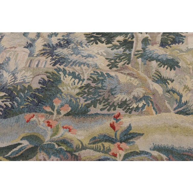 Mid 20th Century Vintage Chinese Aubusson Tapestry, 04'11 X 03'01 For Sale - Image 5 of 10