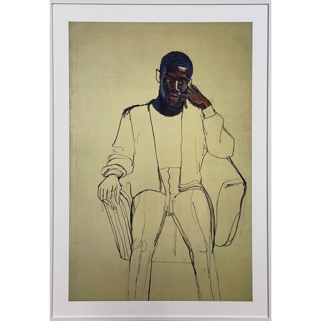 Alice Neel (American, 1900-1984) - “James Hunter Black Draftee” Archival Pigment Print on Paper (Framed) For Sale In Philadelphia - Image 6 of 6