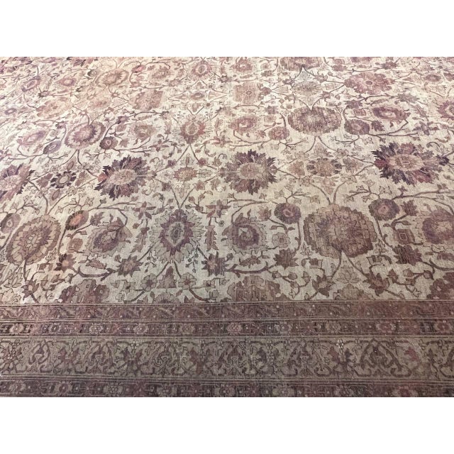 Fine Hand Antique Agra Rug For Sale - Image 13 of 18