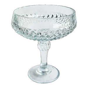 Vintage Indiana Glass Compote Pedestal Bowl in Diamond Point