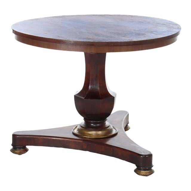 Antique Vintage Oak Dining Table, Handcrafted, Rustic Style, Usa For Sale