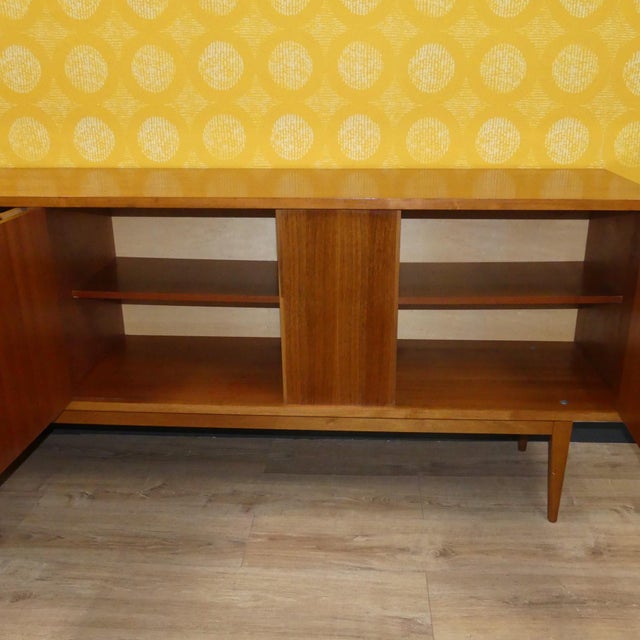 Brown Vintage Sideboard in Walnut, 1960s For Sale - Image 8 of 16