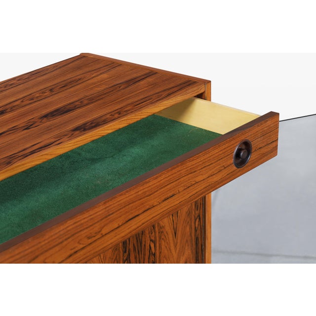 Scandinavian Modern Brazilian Rosewood Small Credenza For Sale - Image 12 of 15