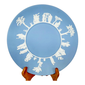 Vintage Wedgwood Jasperware Pale Blue Cake Plate – Sacrifice Pattern – (Sold Individually)