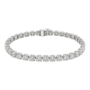 14k Diamond Cluster Bracelet