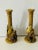Whimsical Coastal Bohopair of monkey figurines candlesticks. Beautiful tropical home decor.