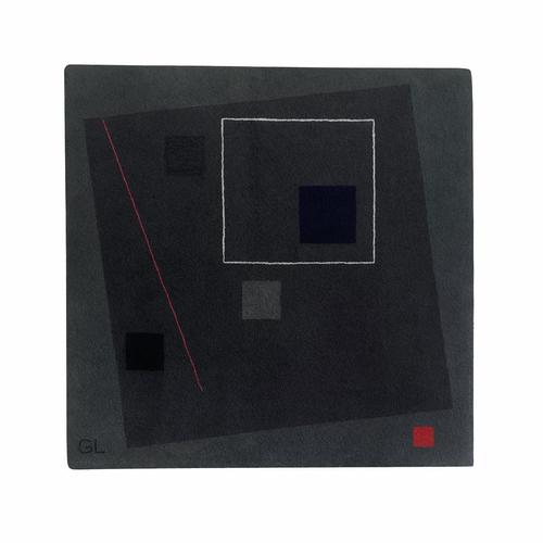 Geometric Abstract Rug or Tapestry by Guy de Lussigny for Tisca France For Sale - Image 13 of 13