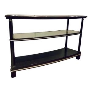 Paul Aubriot for Henredon Modern Curved Wood Console Table
