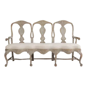 18th Century Swedish Rococo Period Settee or Sofa in Original Paint