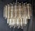 Metal Vintage Murano Glass Trihedral Prisms Chandelier in the style of Venini, Italy, 2010s For Sale - Image 7 of 12