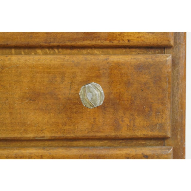 Wood Vintage European Hardware Store Counter Display Storage Cabinet For Sale - Image 7 of 10