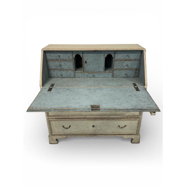 Gustavian (Swedish) Antique Swedish Secretaire in Pine, 1830 For Sale - Image 3 of 9