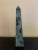 Green Marble Obelisk With Dramatic Veining For Sale - Image 4 of 11