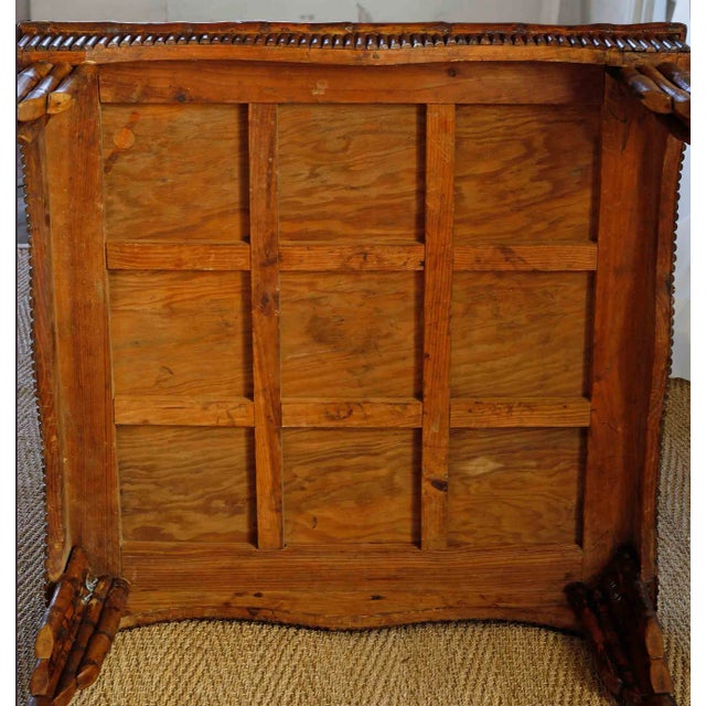 Chinoiserie Chinoiserie Table - Hand Carved Beechwood For Sale - Image 3 of 9