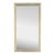 Antique 19th Century French Reeded Brass Frame Mirror For Sale