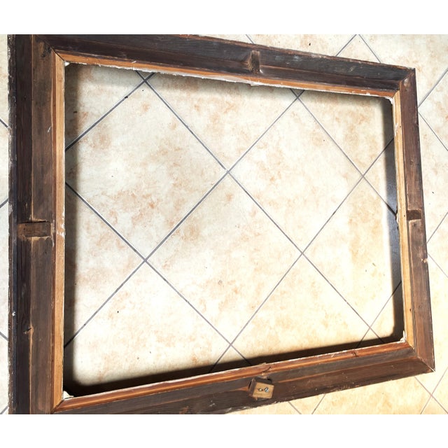 Baroque-Rococo Frame for a Mirror or Painting in Wood, 1950s For Sale - Image 4 of 14