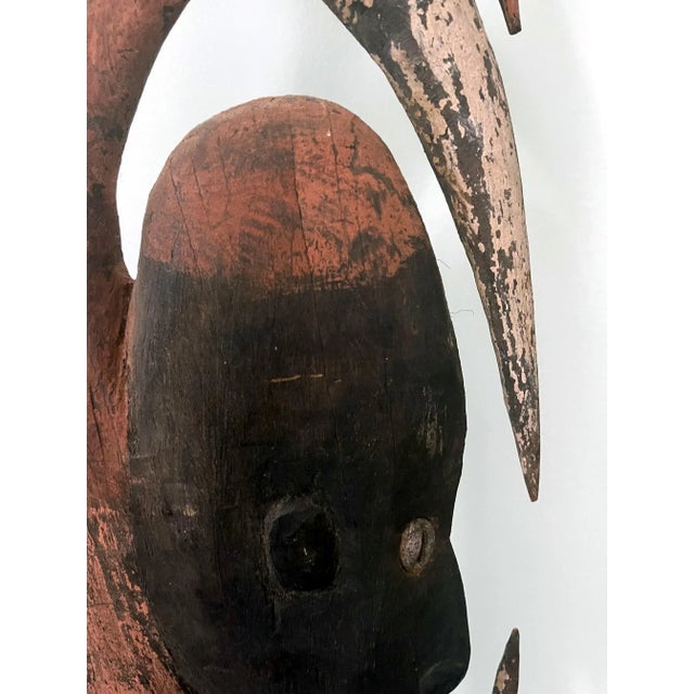 1950s Papua New Guinea Carved Wood Yipwon Figure For Sale - Image 5 of 13
