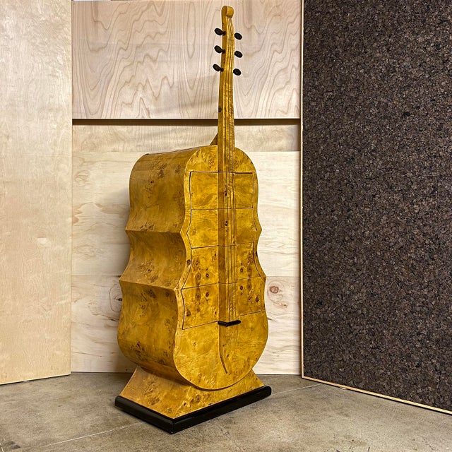 1930s Art Deco Cello Commode Cabinet For Sale - Image 10 of 18