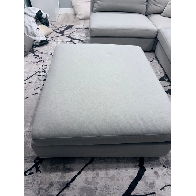 Textile Rove Concepts Milo Corner Sectional With Ottoman- Mist Gray-Gently Used(2022) For Sale - Image 7 of 12