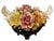Exceptional vintage Italian Capodimonte porcelain centerpiece featuring an abundant bouquet of delicately modeled flowers,...