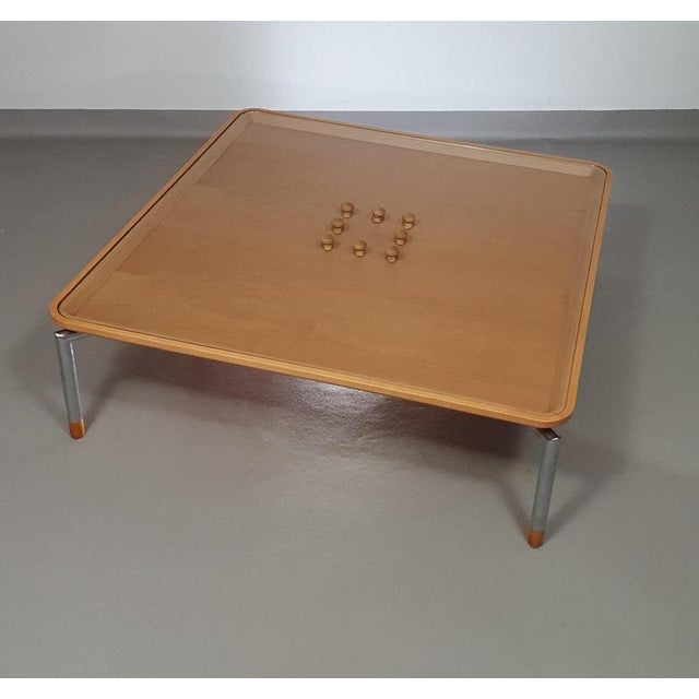 Coffee Table with Cork and Glass Top For Sale - Image 5 of 18