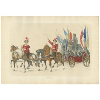Triumphal Chariot, 1855, Paper For Sale