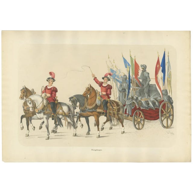 Triumphal Chariot, 1855, Paper For Sale