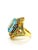 Gold Bochic “Capri” Vintage Multi Fancy Sapphire and Blue Topaz Cocktail Ring — 18K G For Sale - Image 8 of 8