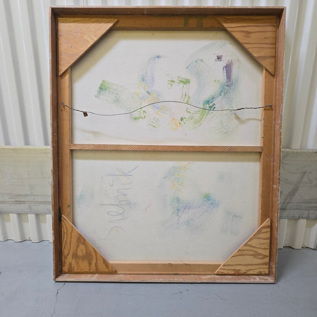 Contemporary Abstract Expressionist Impasto Oil Painting - Signature of Siebnik on back For Sale - Image 4 of 7