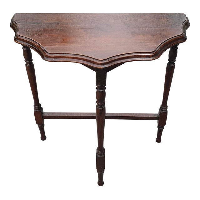 Early 20th Century Victorian Style Magohany Console / Side Table For Sale