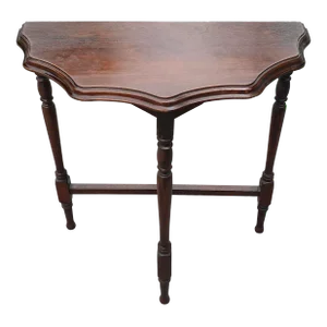 Early 20th Century Victorian Style Magohany Console / Side Table