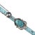 Silver Nora Nelson Navajo Sterling and turquoise pendant necklace For Sale - Image 8 of 9