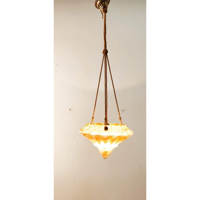 Murano Glass Suspension with Silk Rope Cables For Sale - Image 10 of 18