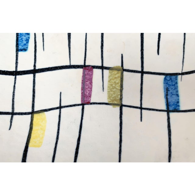 West German Mosaic Pottery Bowl, 1960s For Sale - Image 9 of 17