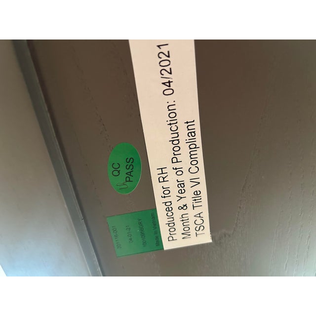 Wood Restoration Hardware French Contemporary Two-Drawer Console Table For Sale - Image 7 of 7