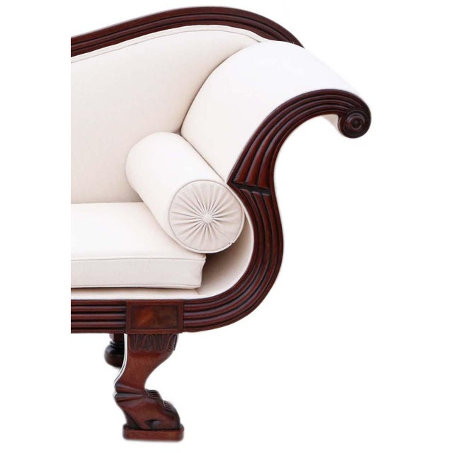 Antique Mahogany Scroll Arm Sofa, 19th Century For Sale - Image 5 of 9