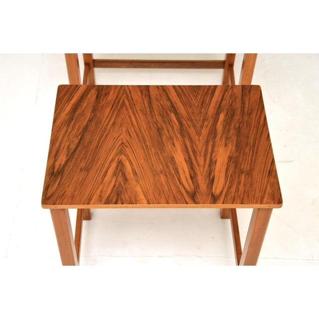 Art Deco Figured Walnut Nesting Tables, 1930s, Set of 3 For Sale - Image 9 of 13