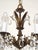 Vintage Overflowing Dark Patina Ornate Bronze Cut Lead Glass Crystal Chandelier For Sale - Image 11 of 17