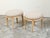 Pair of French Neoclassical Style Bleached Wood Stools with New Upholstery For Sale - Image 4 of 10
